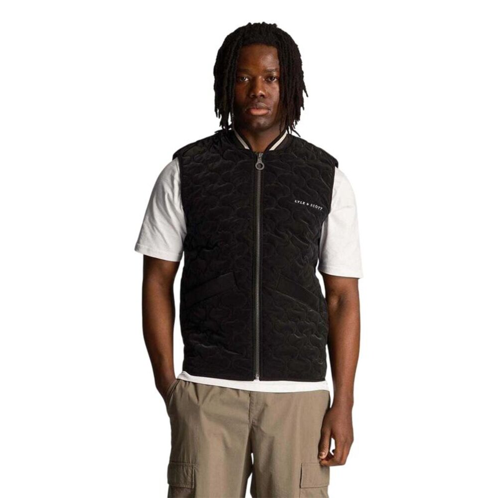 Lyle & Scott Mens Polyester Vest / Black